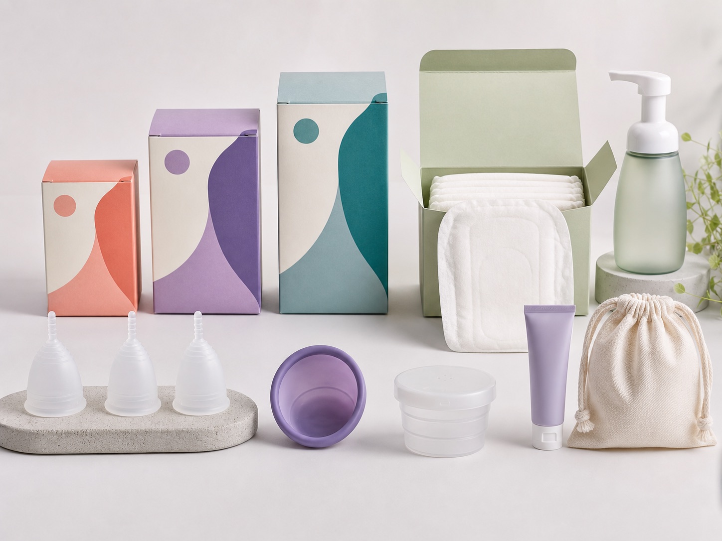 YUJI menstrual cup and disc OEM product lineup for buyer comparison